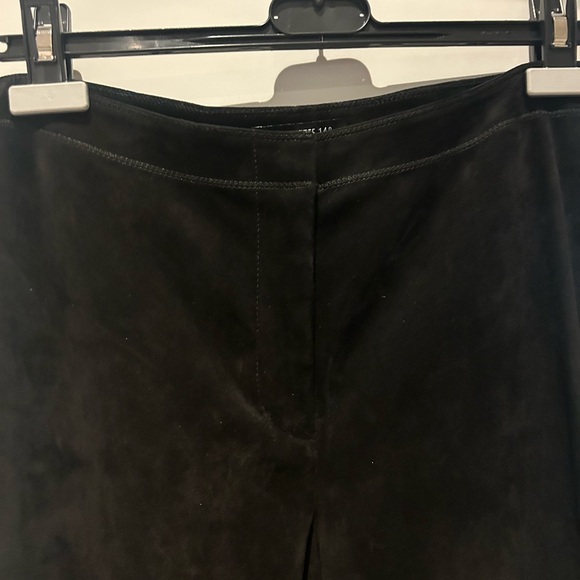 BNWT-Lafayette 148 New York blksuede leggings sz12 sm zippers on inside of legs - Picture 3 of 13